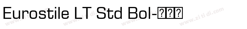 Eurostile LT Std Bol字体转换